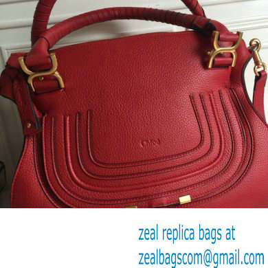 Chloe Marcie double carry bag Red