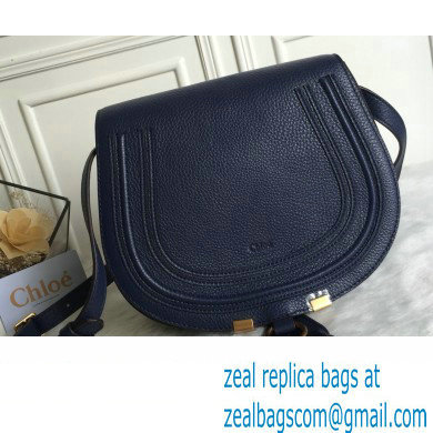 Chloe Marcie small/Medium saddle bag Blue - Click Image to Close