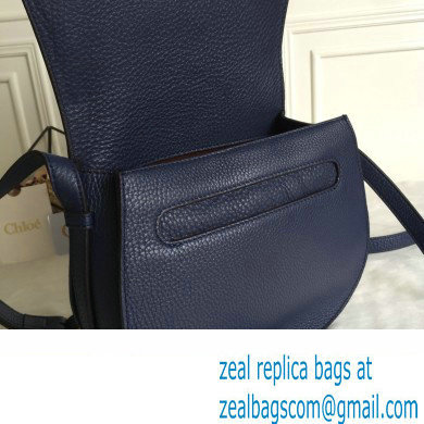 Chloe Marcie small/Medium saddle bag Blue - Click Image to Close