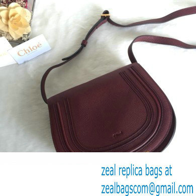 Chloe Marcie small/Medium saddle bag Burgundy