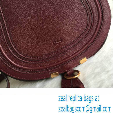 Chloe Marcie small/Medium saddle bag Burgundy