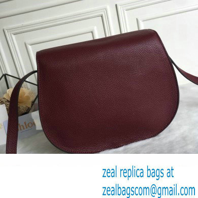 Chloe Marcie small/Medium saddle bag Burgundy