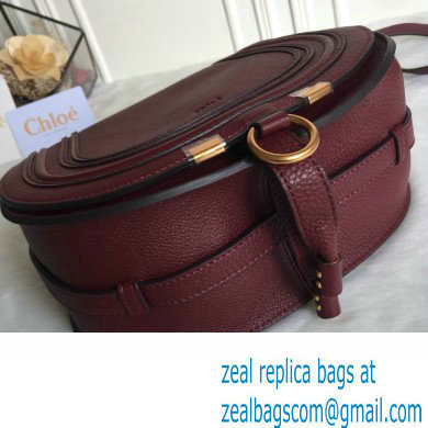 Chloe Marcie small/Medium saddle bag Burgundy