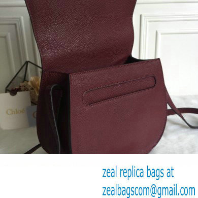 Chloe Marcie small/Medium saddle bag Burgundy