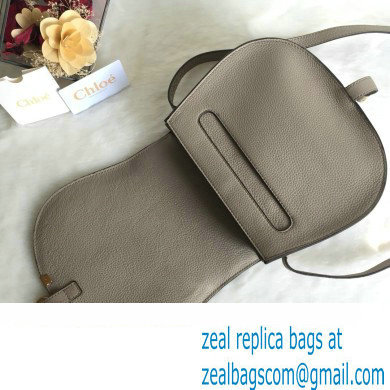 Chloe Marcie small/Medium saddle bag Light Gray