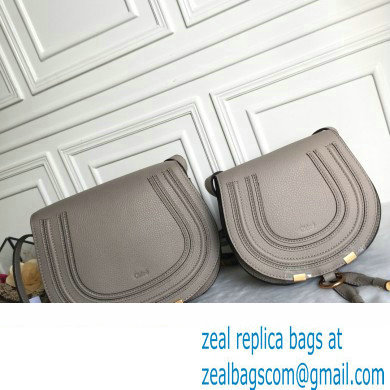 Chloe Marcie small/Medium saddle bag Light Gray - Click Image to Close