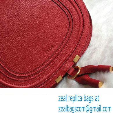 Chloe Marcie small/Medium saddle bag Red - Click Image to Close