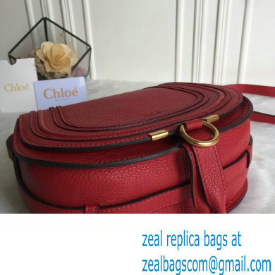 Chloe Marcie small/Medium saddle bag Red - Click Image to Close