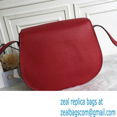 Chloe Marcie small/Medium saddle bag Red - Click Image to Close