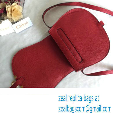 Chloe Marcie small/Medium saddle bag Red - Click Image to Close