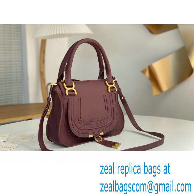 Chloe Marcie small double carry bag Burgundy - Click Image to Close