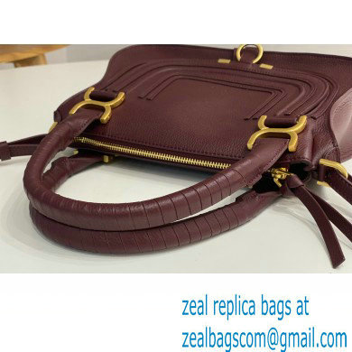 Chloe Marcie small double carry bag Burgundy - Click Image to Close