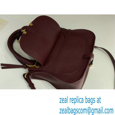 Chloe Marcie small double carry bag Burgundy