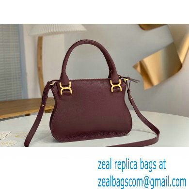 Chloe Marcie small double carry bag Burgundy - Click Image to Close