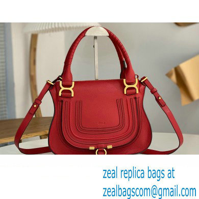 Chloe Marcie small double carry bag Red