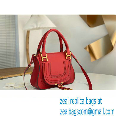 Chloe Marcie small double carry bag Red