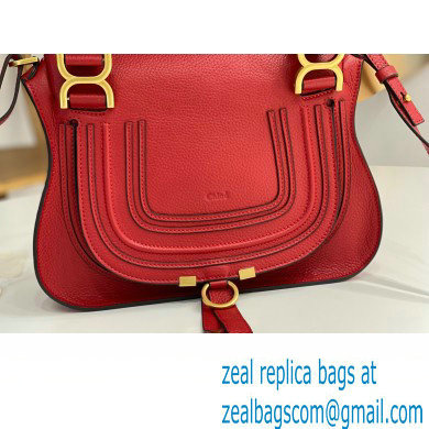 Chloe Marcie small double carry bag Red - Click Image to Close