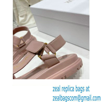 Dior D-Wave Sandals in Lambskin Dusty Pink 2023