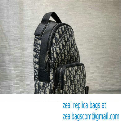 Dior Essentials Beige and Black Dior Oblique Jacquard Mini Rider Sling Bag 2023 - Click Image to Close