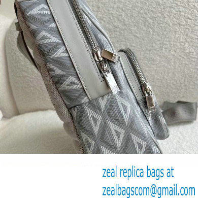 Dior Gray CD Diamond Canvas Mini Rider Sling Bag 2023