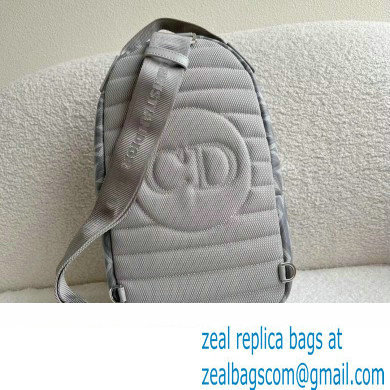 Dior Gray CD Diamond Canvas Mini Rider Sling Bag 2023 - Click Image to Close