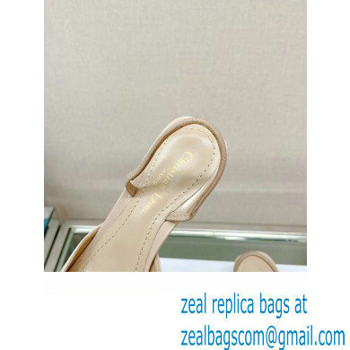 Dior Heel 3.5cm C'est Slingback Pumps in Patent Calfskin Beige 2023 - Click Image to Close