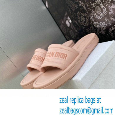 Dior Heel 3cm Every-D Slides in Embossed Lambskin Pink 2023