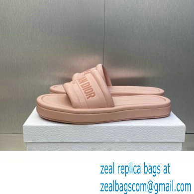 Dior Heel 3cm Every-D Slides in Embossed Lambskin Pink 2023