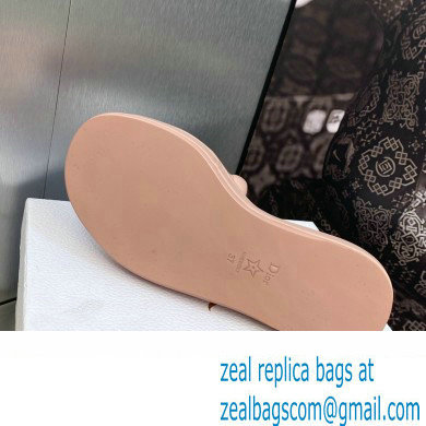 Dior Heel 3cm Every-D Slides in Embossed Lambskin Pink 2023