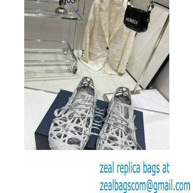 Dior Warp Men's Sandals White Cosmo Rubber with Warped Cannage Motif 2023