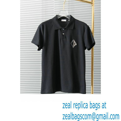 Dior men's CD Diamond Relaxed-Fit Polo Shirt BLACK 2023