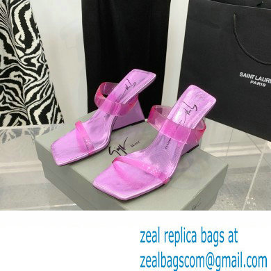 Giuseppe Zanotti Heel 8.5cm Florance Plexi PVC Mules 04 2023