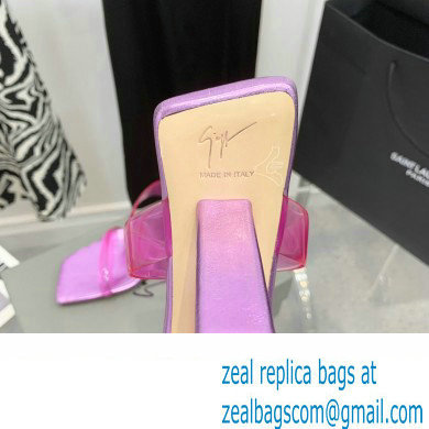 Giuseppe Zanotti Heel 8.5cm Florance Plexi PVC Mules 04 2023