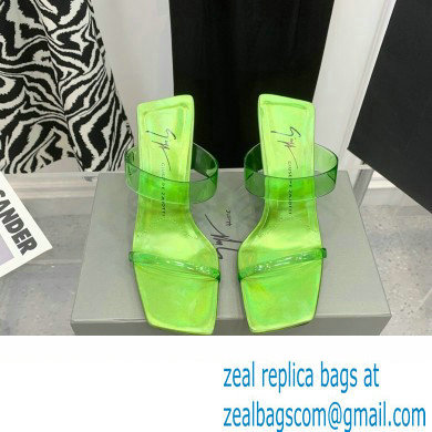 Giuseppe Zanotti Heel 8.5cm Florance Plexi PVC Mules 05 2023 - Click Image to Close