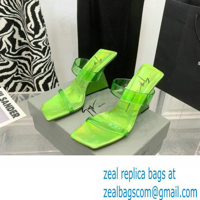 Giuseppe Zanotti Heel 8.5cm Florance Plexi PVC Mules 05 2023