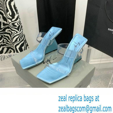 Giuseppe Zanotti Heel 8.5cm Florance Plexi PVC Mules 06 2023 - Click Image to Close