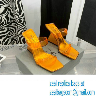 Giuseppe Zanotti Heel 8.5cm Florance Plexi PVC Mules 08 2023