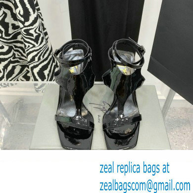 Giuseppe Zanotti Heel 8.5cm Tutankamon patent leather sandals Black 2023