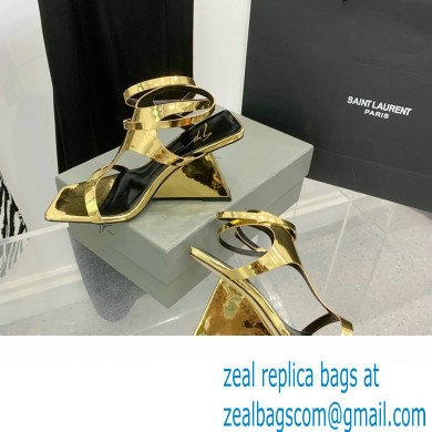 Giuseppe Zanotti Heel 8.5cm Tutankamon patent leather sandals Gold 2023