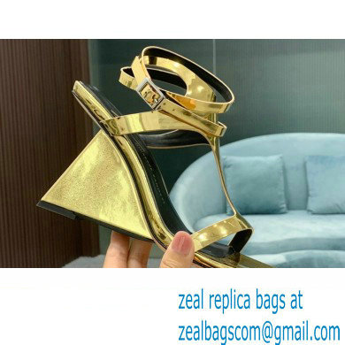 Giuseppe Zanotti Heel 8.5cm Tutankamon patent leather sandals Gold 2023