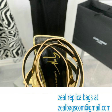 Giuseppe Zanotti Heel 8.5cm Tutankamon patent leather sandals Gold 2023