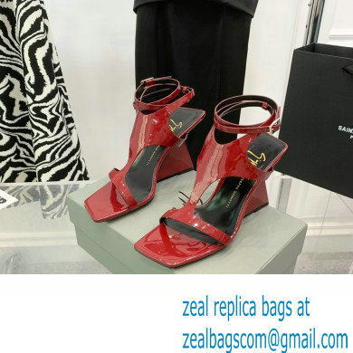 Giuseppe Zanotti Heel 8.5cm Tutankamon patent leather sandals Red 2023