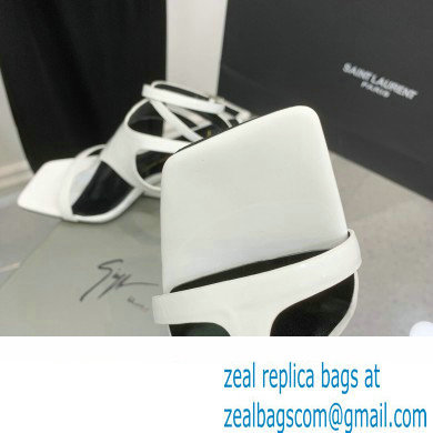 Giuseppe Zanotti Heel 8.5cm Tutankamon patent leather sandals White 2023