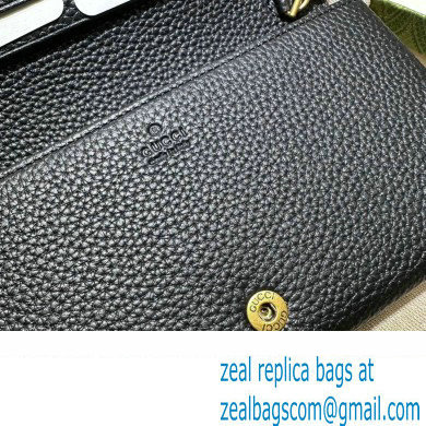 Gucci Chain wallet with Interlocking G python bow 746056 Black 2023 - Click Image to Close
