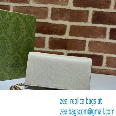 Gucci Chain wallet with Interlocking G python bow 746056 White 2023