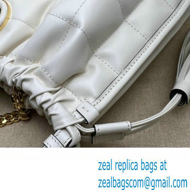 Gucci Deco medium tote bag 746210 in quilted Leather White 2023 - Click Image to Close