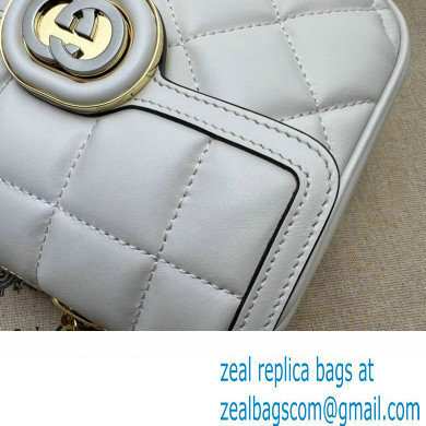 Gucci Deco mini shoulder bag 741457 in quilted Leather White 2023