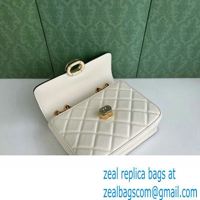 Gucci Deco small shoulder bag 740834 in quilted Leather White 2023