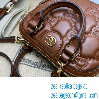 Gucci GG Matelasse handbag 727793 Brown 2023 - Click Image to Close