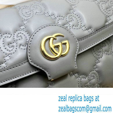 Gucci GG Matelasse small bag 724529 Gray 2023